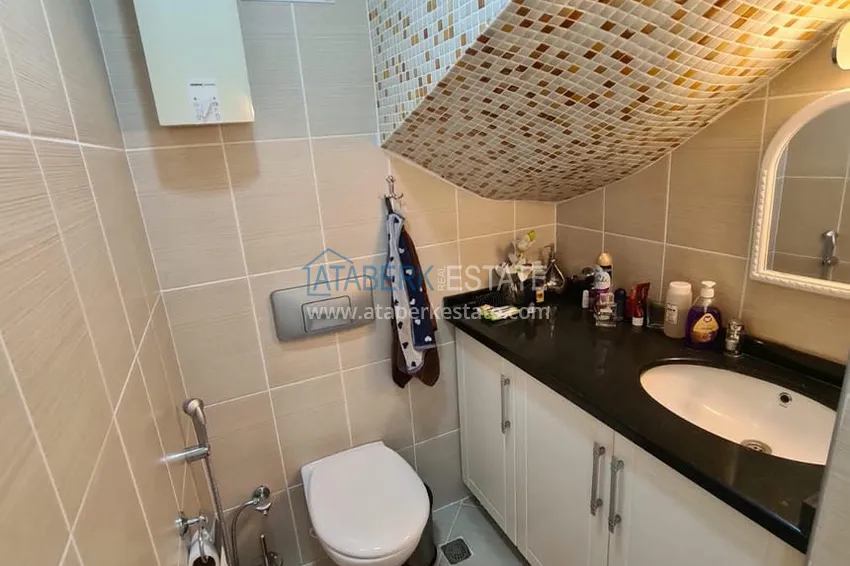 Purchase Real estate for residence permit! Duplex apartment with furniture and sauna on the first beach - the center of Alanya 11