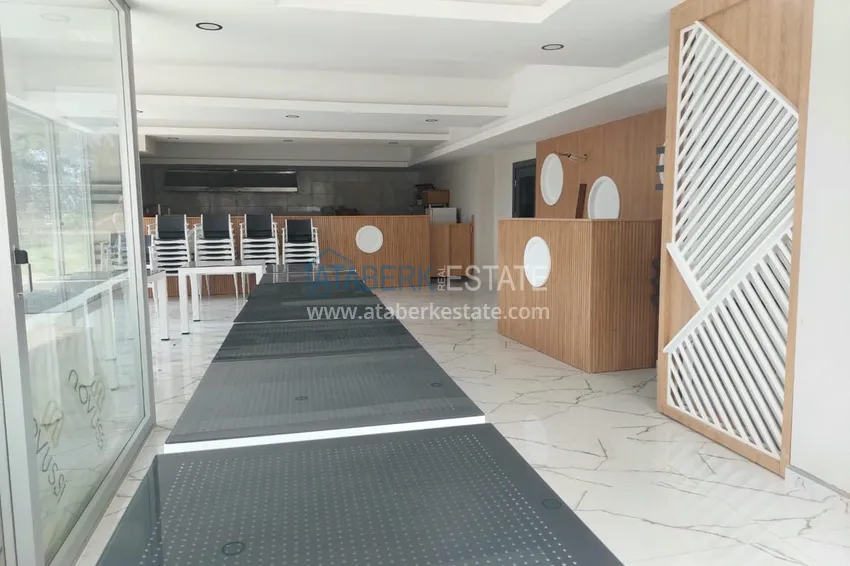 Turnkey two-room apartment with glazed balcony in Alanya, Avsallar district 9 