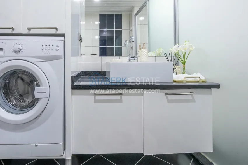 Purchase Turnkey apartment on the beachfront in Alanya, Oba district. Suitable for a residence permit 15 