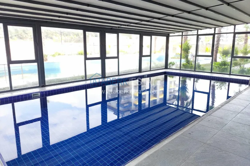 Turnkey two-room apartment with glazed balcony in Alanya, Avsallar district 11 