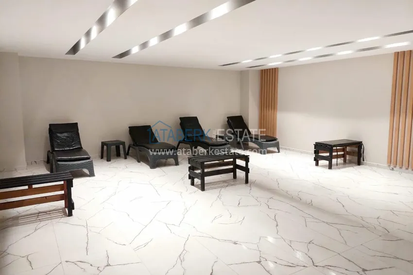 Turnkey two-room apartment with glazed balcony in Alanya, Avsallar district 13 