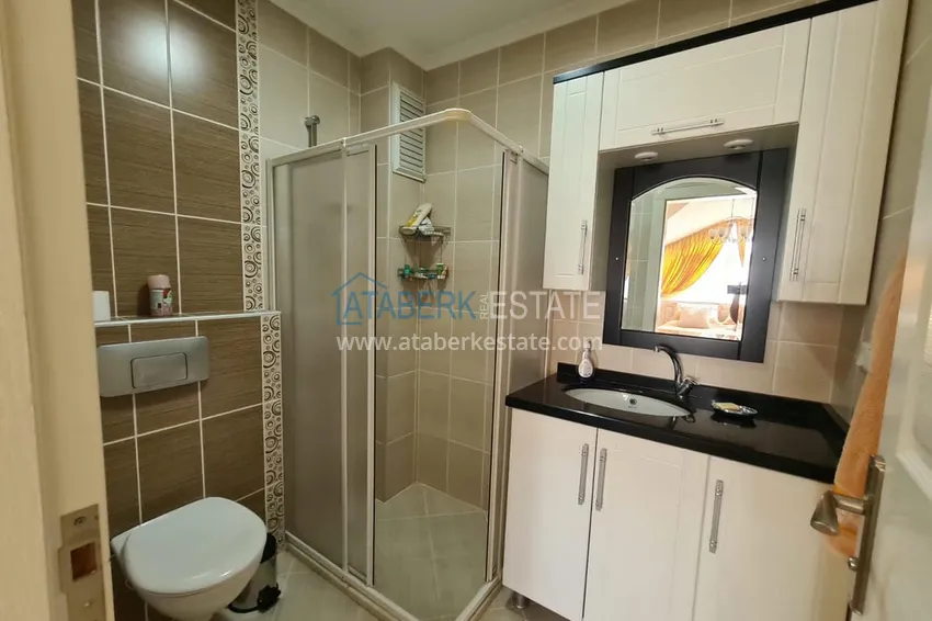 Purchase Real estate for residence permit! Duplex apartment with furniture and sauna on the first beach - the center of Alanya 19