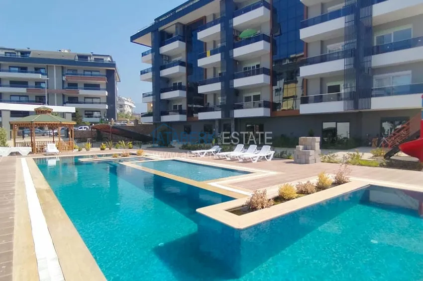 Apartment for rent in Alanya, Oba district with furniture in a modern complex No. 18 1