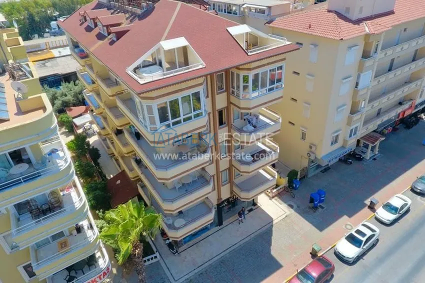 One bedroom apartment with furniture in the center of Alanya — central fish market area 1 