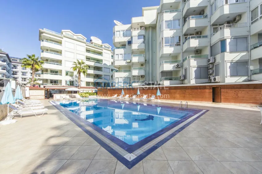 Turnkey apartment on the beachfront in Alanya, Oba district. Suitable for a residence permit 1 