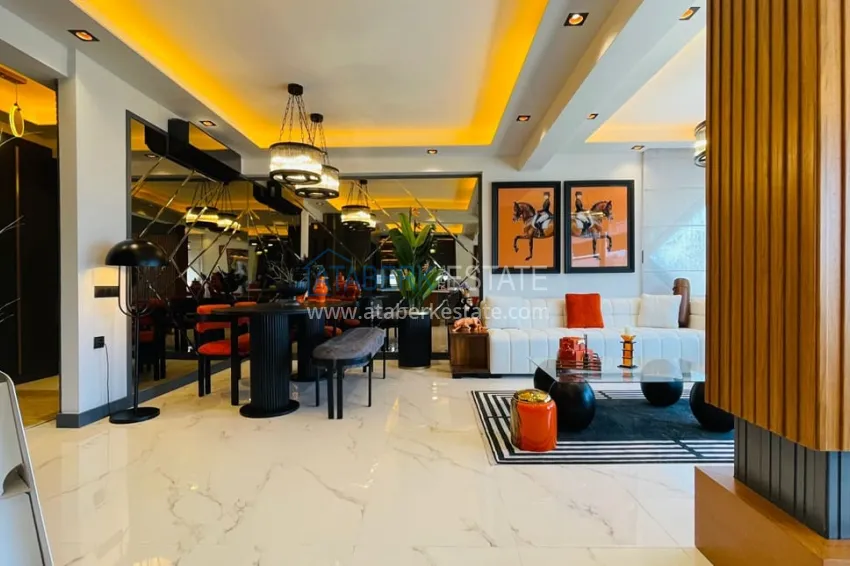 Purchase Apartments 4+1 with sea view in a new residential complex in Davultepe-Mersin area 7