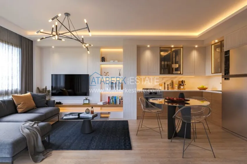 Purchase 1+1 apartments in a new residential complex under construction Soli - Mersin area 2 