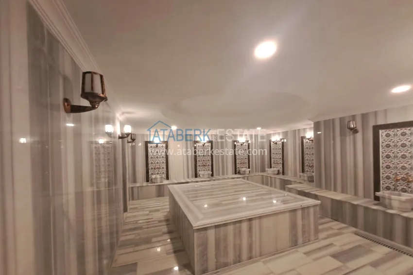 Turnkey two-room apartment with glazed balcony in Alanya, Avsallar district 17 