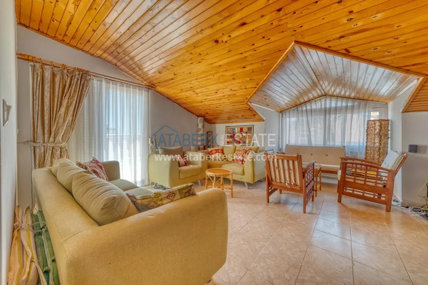 Purchase Real estate for residence permit. Penthouse duplex in Tosmur, furnished with sea view 23 