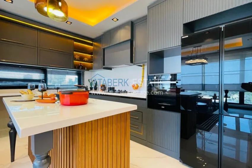 Purchase Apartments 4+1 with sea view in a new residential complex in Davultepe-Mersin area 10