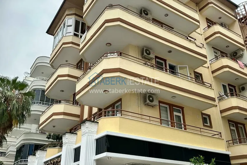 One bedroom apartment with furniture in the center of Alanya — central fish market area 2 