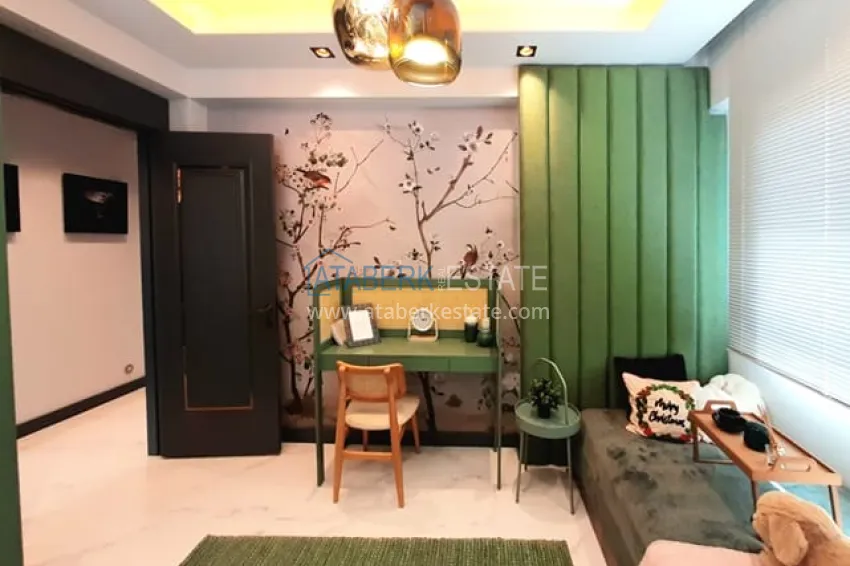 Purchase Apartments 4+1 with sea view in a new residential complex in Davultepe-Mersin area 17