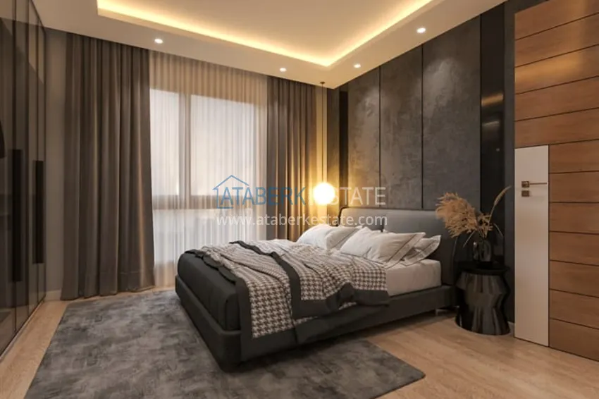 Purchase 1+1 apartments in a new residential complex under construction Soli - Mersin area 7 