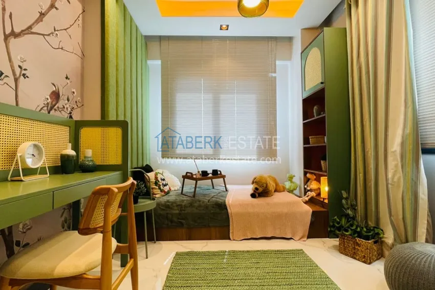 Purchase Apartments 4+1 with sea view in a new residential complex in Davultepe-Mersin area 21