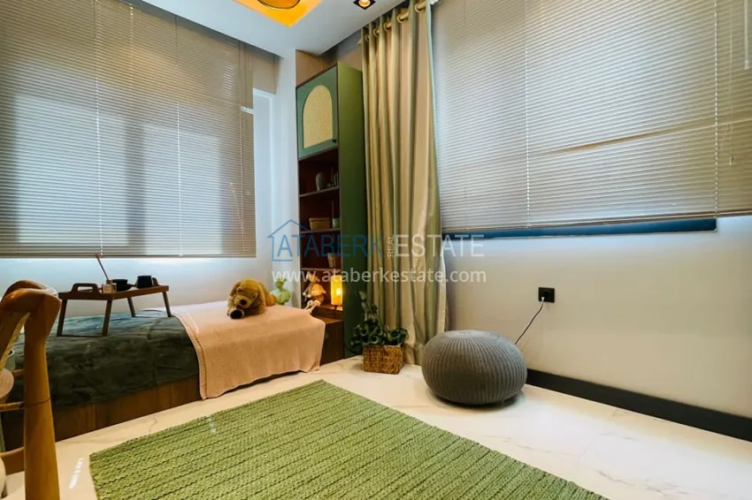 Purchase Apartments 4+1 with sea view in a new residential complex in Davultepe-Mersin area 22