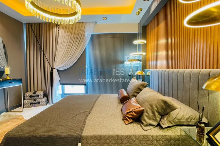 Purchase Apartments 4+1 with sea view in a new residential complex in Davultepe-Mersin area 23