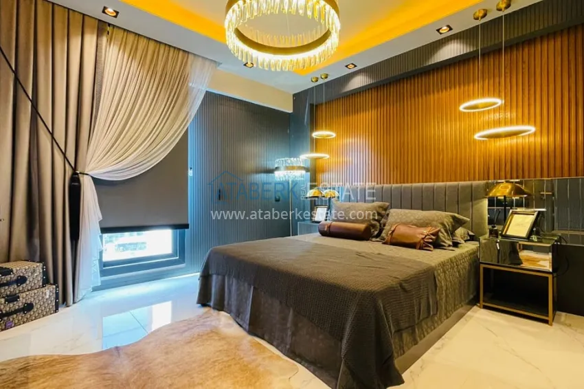 Purchase Apartments 4+1 with sea view in a new residential complex in Davultepe-Mersin area 24