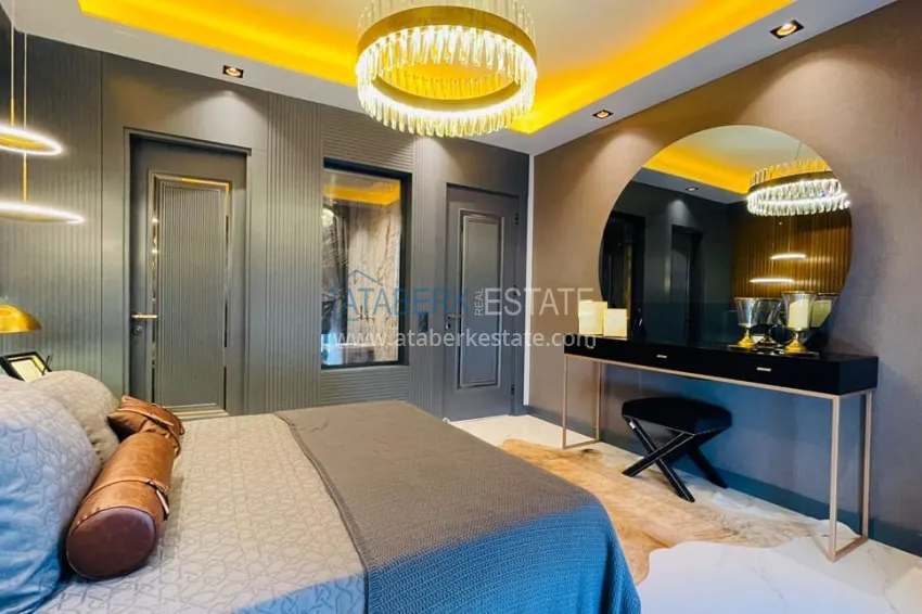 Purchase Apartments 4+1 with sea view in a new residential complex in Davultepe-Mersin area 25