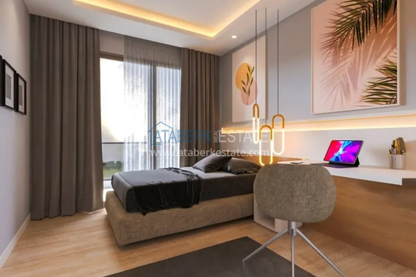 Purchase 1+1 apartments in a new residential complex under construction Soli - Mersin area 8 