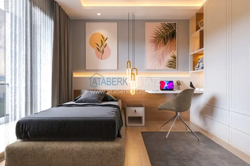 Purchase 1+1 apartments in a new residential complex under construction Soli - Mersin area 9 