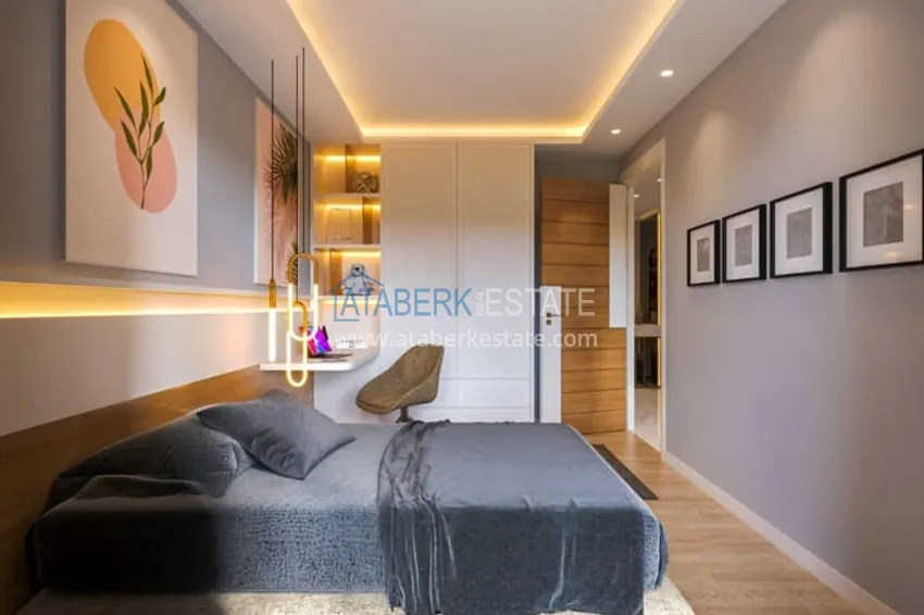 Purchase 1+1 apartments in a new residential complex under construction Soli - Mersin area 10 