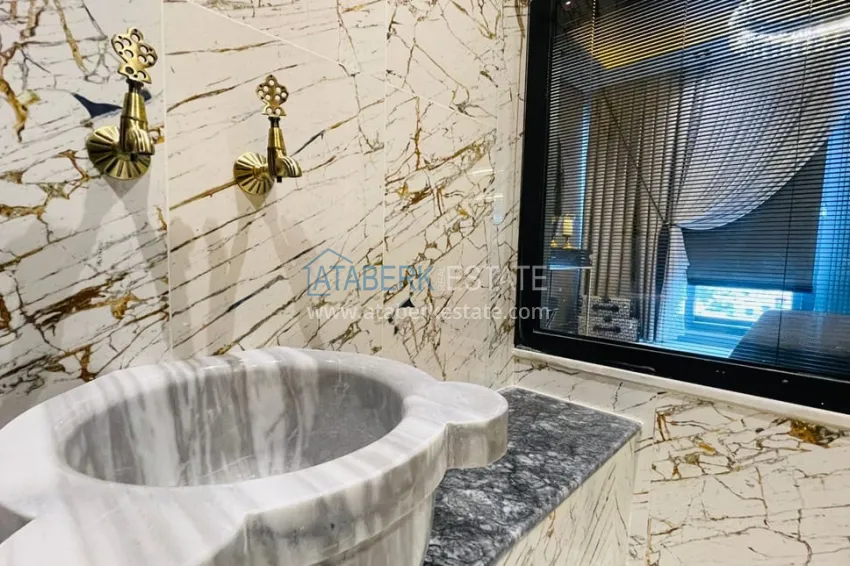 Purchase Apartments 4+1 with sea view in a new residential complex in Davultepe-Mersin area 30