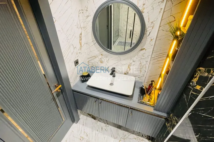 Purchase Apartments 4+1 with sea view in a new residential complex in Davultepe-Mersin area 31