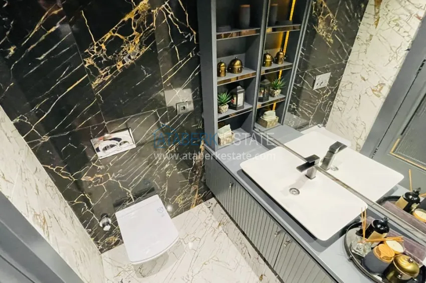 Purchase Apartments 4+1 with sea view in a new residential complex in Davultepe-Mersin area 34