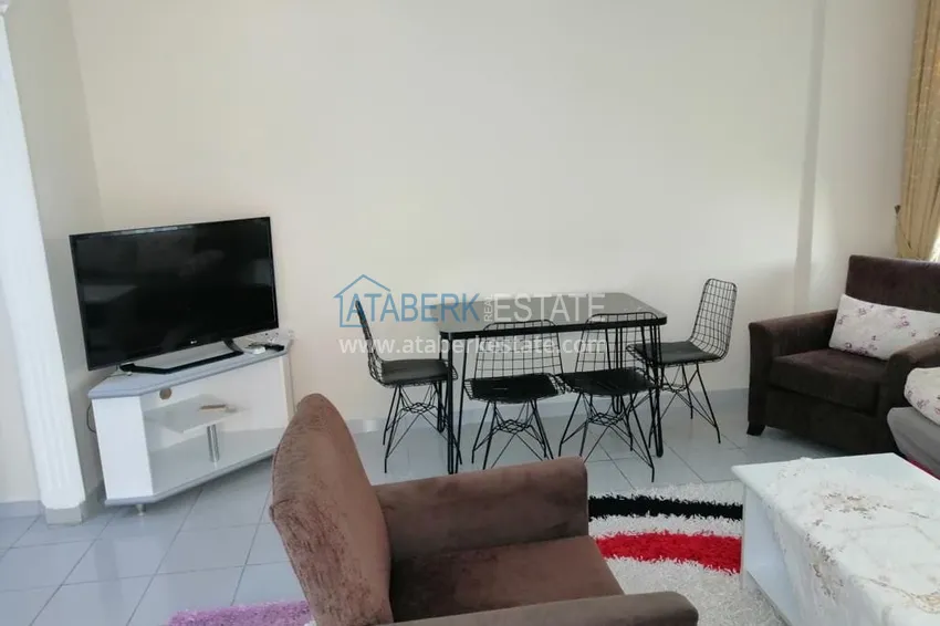 Purchase One bedroom apartment with furniture in the center of Alanya — central fish market area 3 