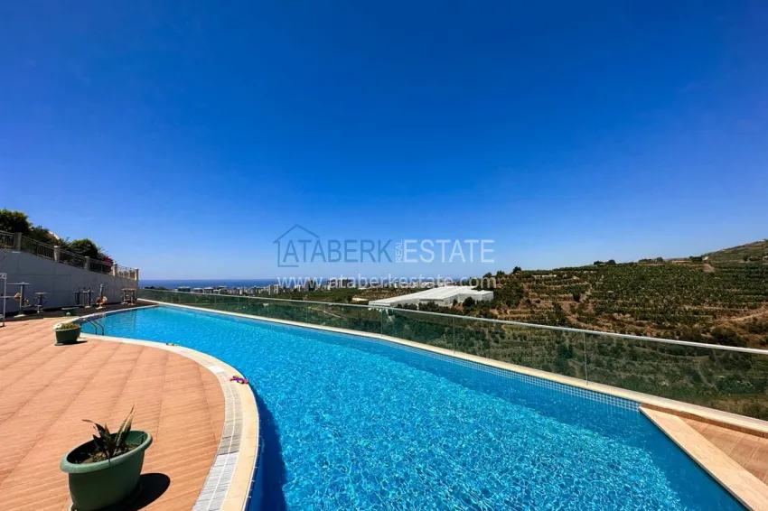 Stylish 3+1 linear apartment with panoramic views in a picturesque corner of Alanya — Mahmutlar district 4 