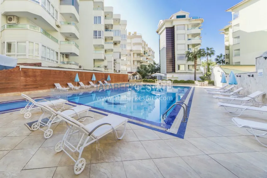 Turnkey apartment on the beachfront in Alanya, Oba district. Suitable for a residence permit 5 