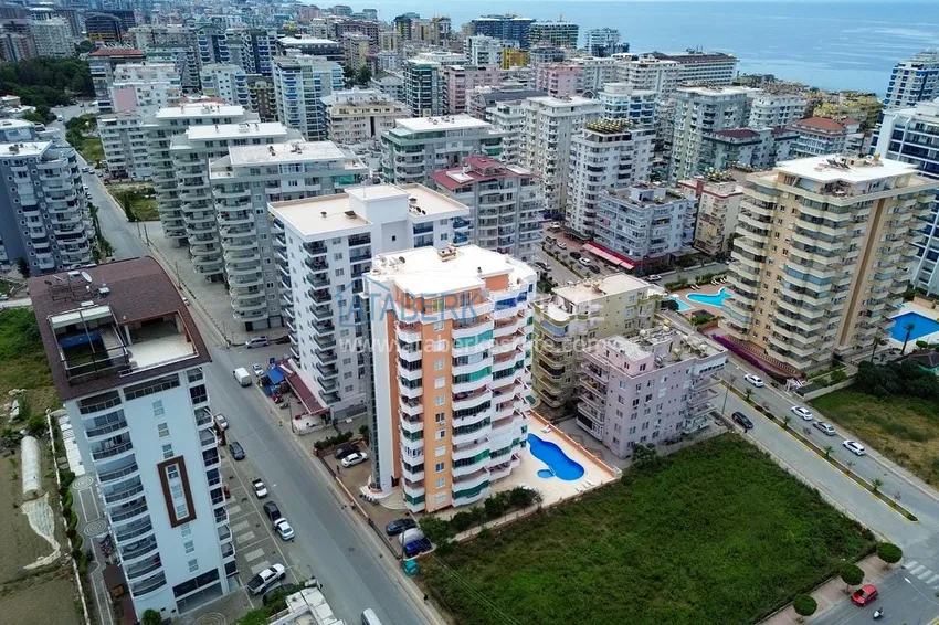 Two-bedroom apartment with furniture and sea view — Alanya, Mahmutlar 6 