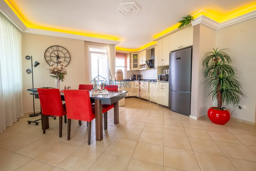 Purchase Two-bedroom apartment with furniture and sea view — Alanya, Mahmutlar 6 