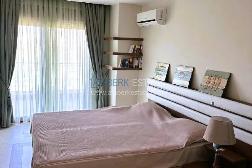 Purchase Stylish 3+1 linear apartment with panoramic views in a picturesque corner of Alanya — Mahmutlar district 7 