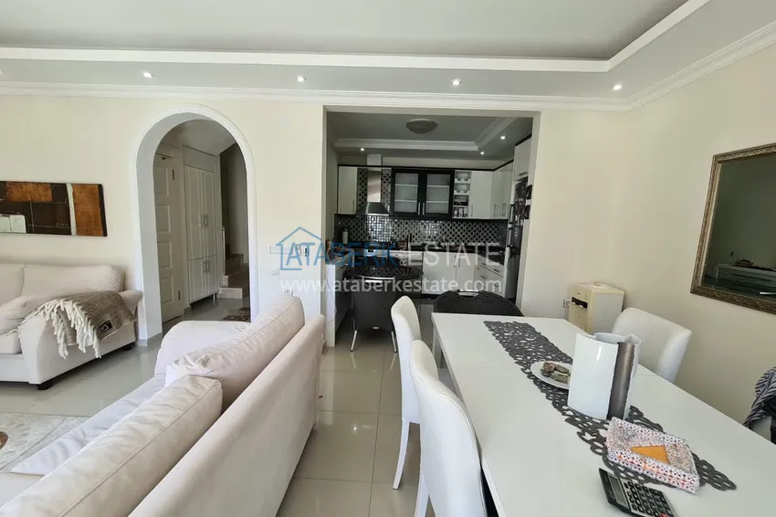 Purchase Real estate for residence permit! Duplex apartment with furniture and sauna on the first beach - the center of Alanya 8