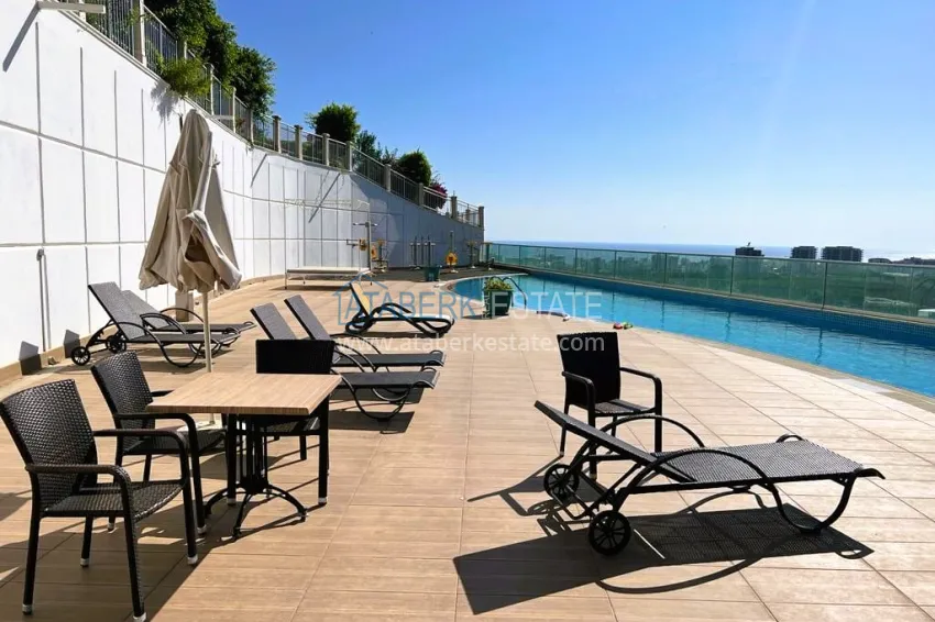 Stylish 3+1 linear apartment with panoramic views in a picturesque corner of Alanya — Mahmutlar district 9 