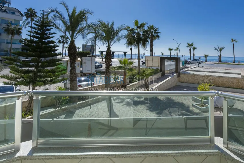 Purchase Turnkey apartment on the beachfront in Alanya, Oba district. Suitable for a residence permit 9 