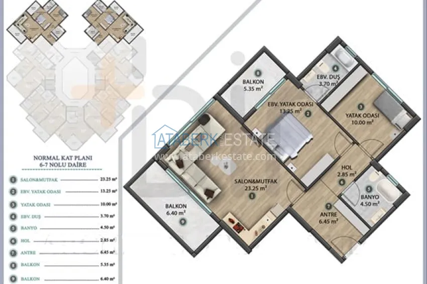Buy cheap New project of a modern family-type complex in Mezitli-Mersin neighborhood 1 