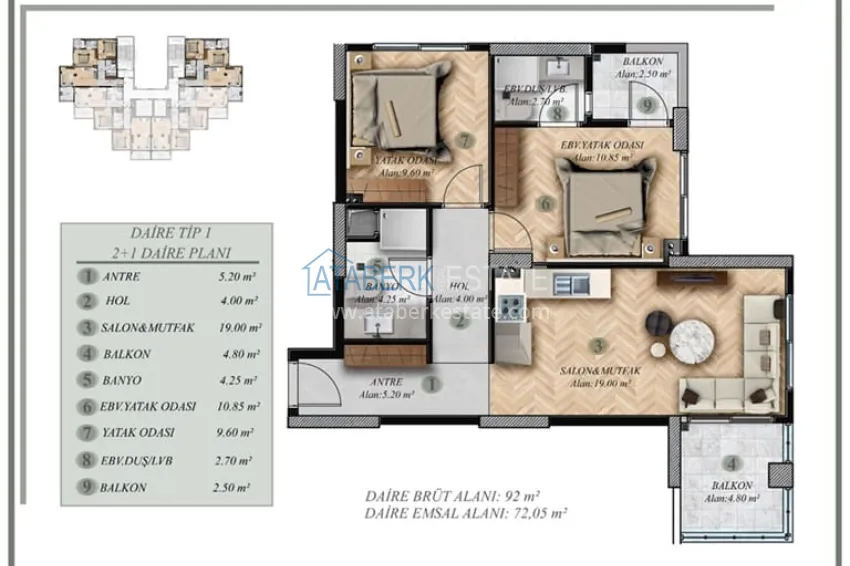Buy cheap Start of sales! Real estate in Mezitli-Mersin area at the construction stage 2 