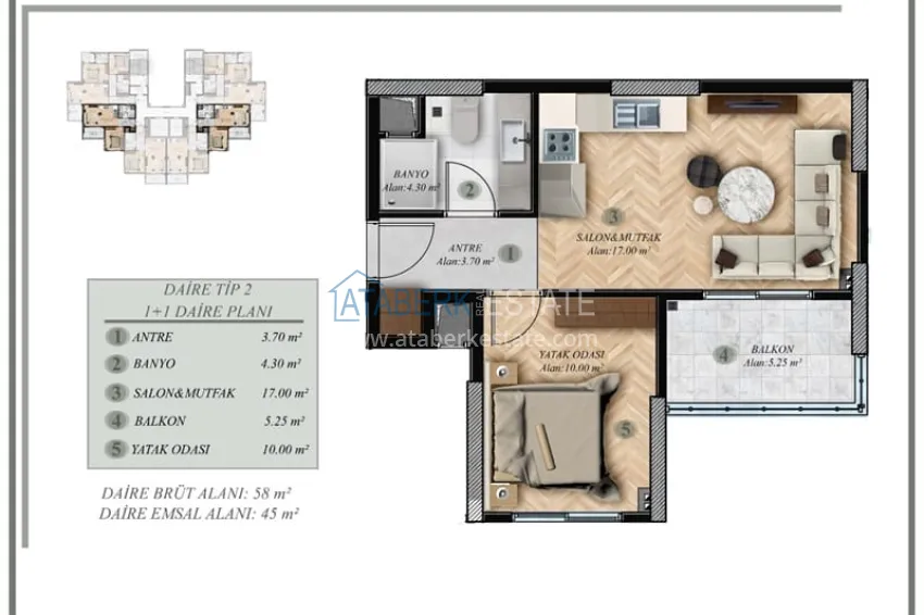 Buy cheap Start of sales! Real estate in Mezitli-Mersin area at the construction stage 3 