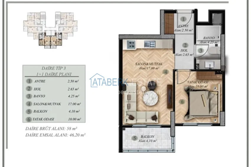 Buy cheap Start of sales! Real estate in Mezitli-Mersin area at the construction stage 4 