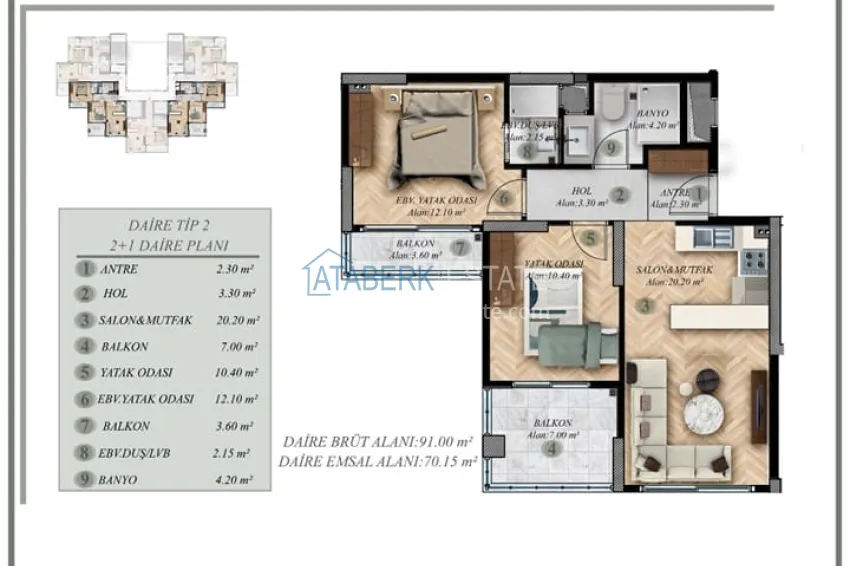 Buy cheap Start of sales! Real estate in Mezitli-Mersin area at the construction stage 7 