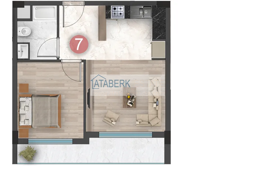 Buy cheap Apartments from the Developer in a Residential Complex at the Final Stage of Construction in Altintash, Antalya 1 