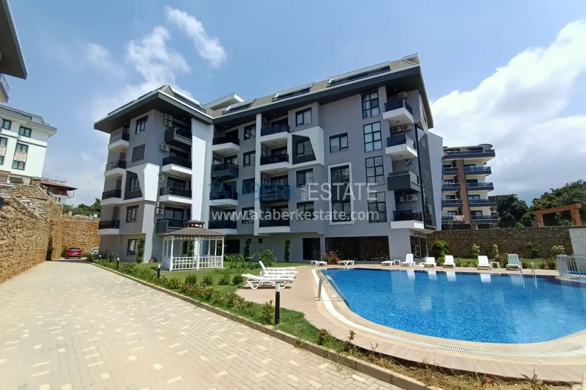 Finished one-bedroom apartment in a new residential complex - Oba district, Alanya 1