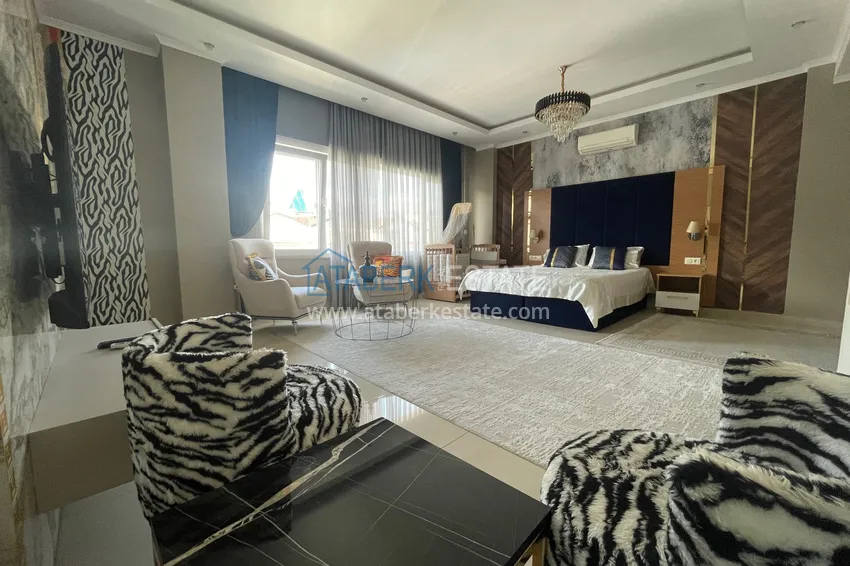 Purchase Excellent duplex penthouse with sea view in a luxury complex — Cikcilli district, Alanya 14 