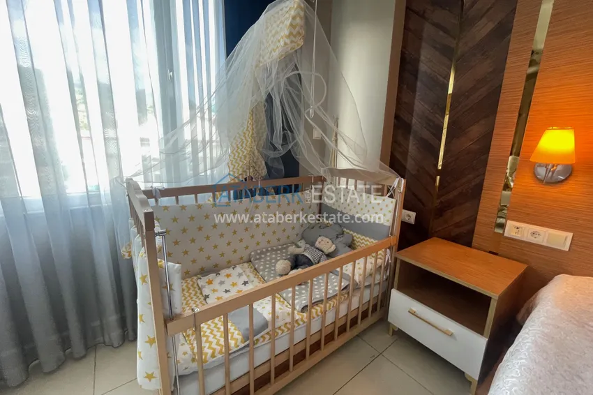 Purchase Excellent duplex penthouse with sea view in a luxury complex — Cikcilli district, Alanya 15 