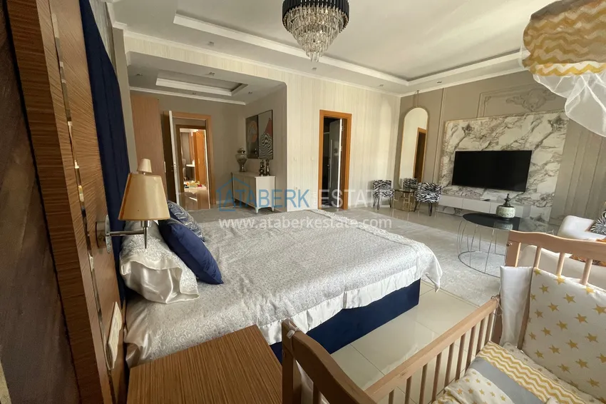 Purchase Excellent duplex penthouse with sea view in a luxury complex — Cikcilli district, Alanya 16 