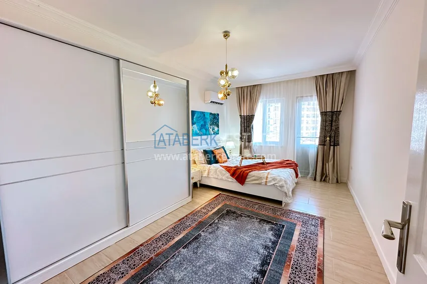 Purchase Real estate for residence permit - Apartment with modern interior and sea view in Tosmur, Alanya 12 