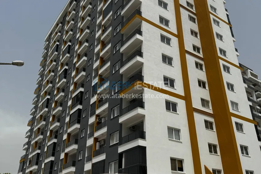 One bedroom apartment with separate kitchen and side sea view in Mersin, Tomyuk district 19 