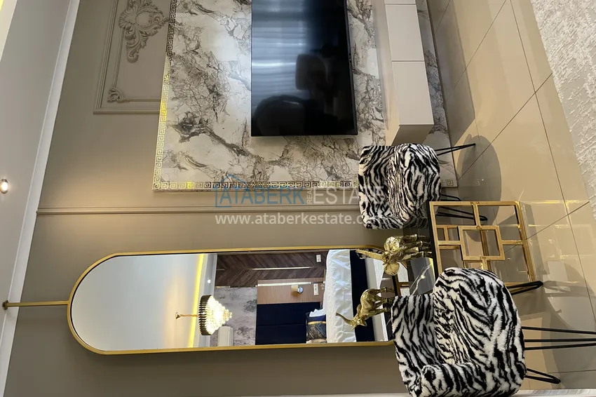 Purchase Excellent duplex penthouse with sea view in a luxury complex — Cikcilli district, Alanya 17 